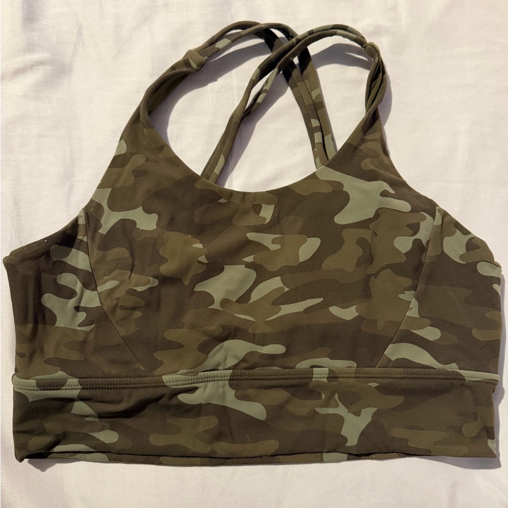 BuffBunny Olive Camo Sports Bra